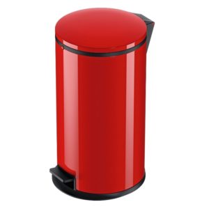 Hailo pedalspand Pure L 25 liter med galvaniseret inderspand  – Rød
